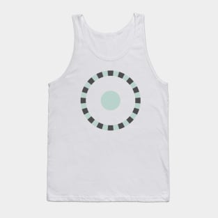 Linked - antique green and gray Tank Top